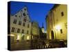 Old Town at Dusk, Unesco World Heritage Site, Tallinn, Estonia, Baltic States, Europe-Gavin Hellier-Stretched Canvas