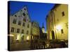 Old Town at Dusk, Unesco World Heritage Site, Tallinn, Estonia, Baltic States, Europe-Gavin Hellier-Stretched Canvas