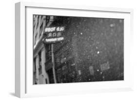 Old Town Bar Reflection B/W-null-Framed Photo