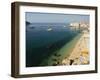 Old Town Beach and Harbour Area, Dubrovnik, Unesco World Heritage Site, Dalmatia, Croatia-Christian Kober-Framed Photographic Print