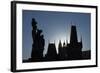 Old Town Bridge Tower and Statue on Charles Bridge-Angelo-Framed Photographic Print