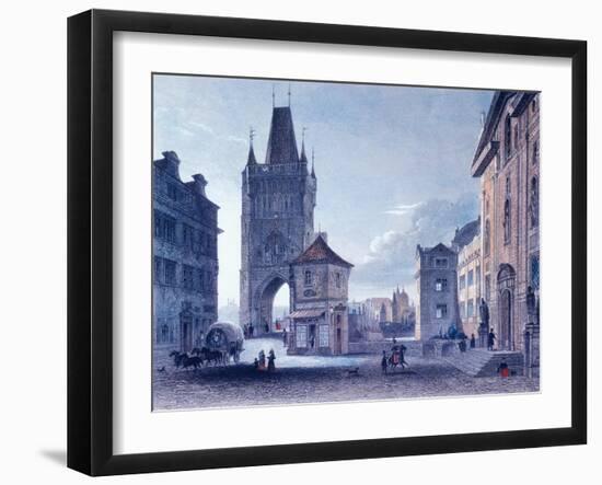 Old Town Bridge Tower, C.1840-null-Framed Giclee Print