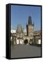 Old Town Bridge Tower from Charles Bridge-Angelo-Framed Stretched Canvas