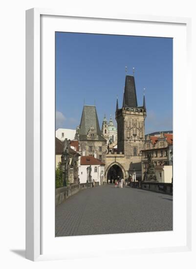 Old Town Bridge Tower from Charles Bridge-Angelo-Framed Photographic Print