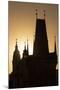 Old Town Bridge Tower in Silhouette, Prague, Czech Republic, Europe-Angelo-Mounted Photographic Print