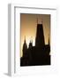 Old Town Bridge Tower in Silhouette, Prague, Czech Republic, Europe-Angelo-Framed Photographic Print