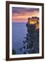 Old Town Buildings Perched on Cliff-Jon Hicks-Framed Photographic Print