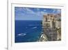 Old Town Buildings Perched on Cliffs-Jon Hicks-Framed Photographic Print