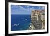 Old Town Buildings Perched on Cliffs-Jon Hicks-Framed Photographic Print