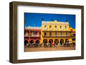 Old Town, Cartegena, Colombia, South America-Laura Grier-Framed Photographic Print