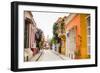 Old Town, Cartegena, Colombia, South America-Laura Grier-Framed Premium Photographic Print