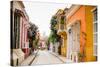 Old Town, Cartegena, Colombia, South America-Laura Grier-Stretched Canvas