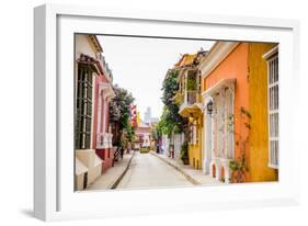 Old Town, Cartegena, Colombia, South America-Laura Grier-Framed Photographic Print