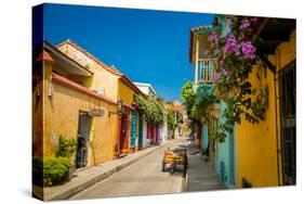 Old Town, Cartegena, Colombia, South America-Laura Grier-Stretched Canvas