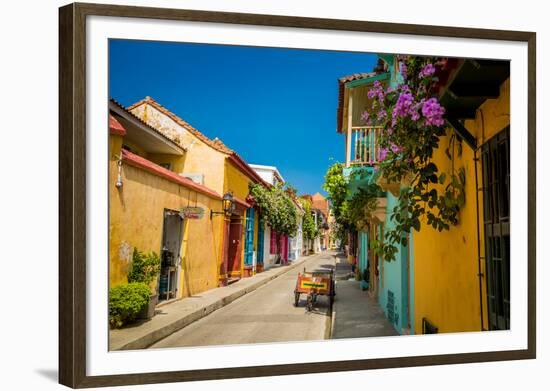 Old Town, Cartegena, Colombia, South America-Laura Grier-Framed Photographic Print