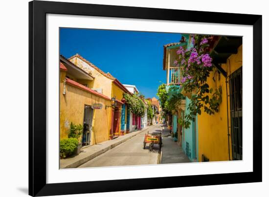 Old Town, Cartegena, Colombia, South America-Laura Grier-Framed Photographic Print