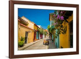 Old Town, Cartegena, Colombia, South America-Laura Grier-Framed Photographic Print