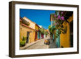 Old Town, Cartegena, Colombia, South America-Laura Grier-Framed Photographic Print