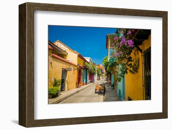 Old Town, Cartegena, Colombia, South America-Laura Grier-Framed Photographic Print