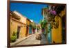 Old Town, Cartegena, Colombia, South America-Laura Grier-Framed Photographic Print