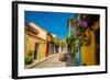 Old Town, Cartegena, Colombia, South America-Laura Grier-Framed Photographic Print