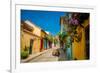 Old Town, Cartegena, Colombia, South America-Laura Grier-Framed Photographic Print