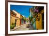 Old Town, Cartegena, Colombia, South America-Laura Grier-Framed Photographic Print