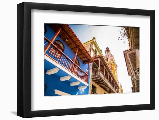 Old Town, Cartegena, Colombia, South America-Laura Grier-Framed Photographic Print