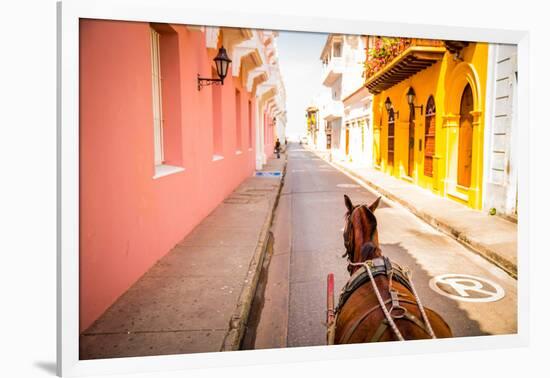 Old Town, Cartegena, Colombia, South America-Laura Grier-Framed Photographic Print