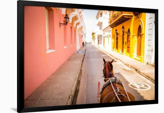 Old Town, Cartegena, Colombia, South America-Laura Grier-Framed Photographic Print