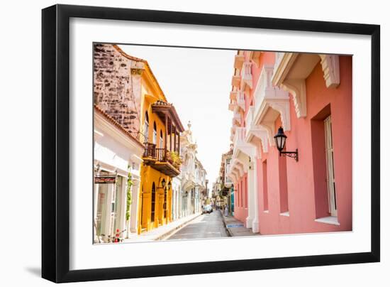 Old Town, Cartegena, Colombia, South America-Laura Grier-Framed Photographic Print