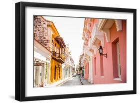 Old Town, Cartegena, Colombia, South America-Laura Grier-Framed Photographic Print