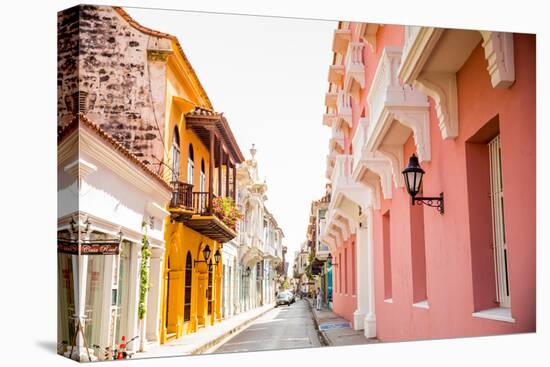 Old Town, Cartegena, Colombia, South America-Laura Grier-Stretched Canvas