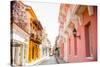 Old Town, Cartegena, Colombia, South America-Laura Grier-Stretched Canvas