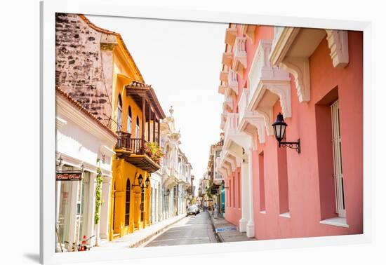 Old Town, Cartegena, Colombia, South America-Laura Grier-Framed Photographic Print