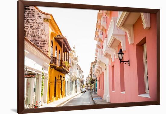 Old Town, Cartegena, Colombia, South America-Laura Grier-Framed Photographic Print