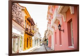 Old Town, Cartegena, Colombia, South America-Laura Grier-Framed Photographic Print