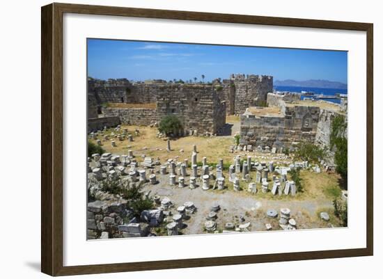 Old Town Castle, Kos, Dodecanese, Greek Islands, Greece, Europe-null-Framed Photographic Print