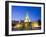 Old Town City Wall and Puerto Del Reloj at Night, UNESCO World Heritage Site, Cartagena, Colombia-Christian Kober-Framed Photographic Print