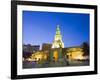 Old Town City Wall and Puerto Del Reloj at Night, UNESCO World Heritage Site, Cartagena, Colombia-Christian Kober-Framed Photographic Print