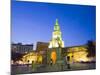 Old Town City Wall and Puerto Del Reloj at Night, UNESCO World Heritage Site, Cartagena, Colombia-Christian Kober-Mounted Photographic Print