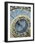 Old Town Clock on Town Hall at Old Town Square, UNESCO World Heritage Site, Czech Republic-Richard Nebesky-Framed Photographic Print