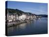 Old Town, Dinant, and River Meuse, Ardennes, Belgium-Hans Peter Merten-Stretched Canvas