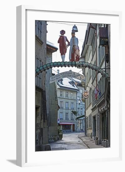 Old Town, Fribourg, Switzerland, Europe-Christian Kober-Framed Photographic Print