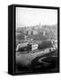 Old Town from Princes Street in the City of Edinburgh-null-Framed Stretched Canvas