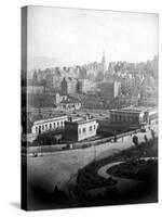 Old Town from Princes Street in the City of Edinburgh-null-Stretched Canvas