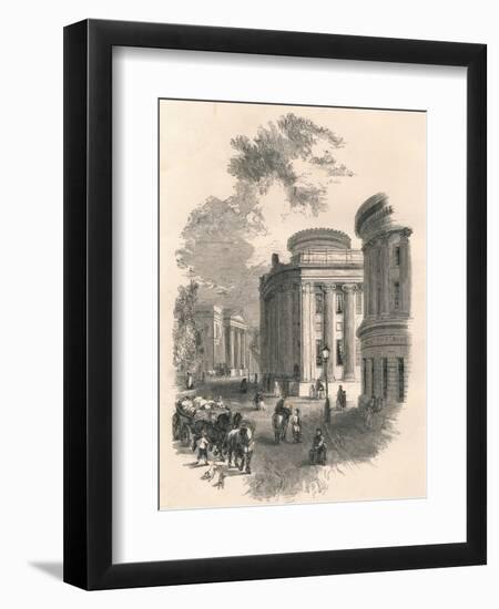 Old Town Hall and Commercial Buildings, Leeds, C19th Century-null-Framed Premium Giclee Print