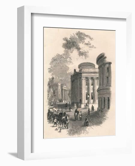 Old Town Hall and Commercial Buildings, Leeds, C19th Century-null-Framed Giclee Print