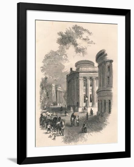 Old Town Hall and Commercial Buildings, Leeds, C19th Century-null-Framed Giclee Print