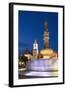 Old Town Hall and Roland's Fountain in Hlavne Nam (Main Square) at Dusk-Ian Trower-Framed Photographic Print